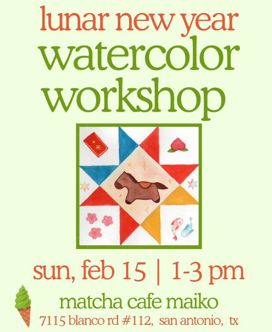 Lunar New Year Horse Watercolor